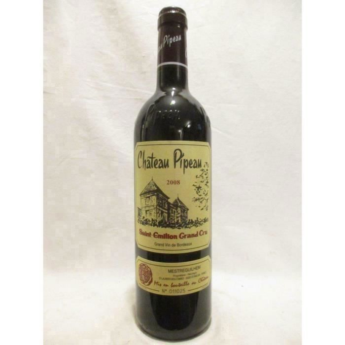 saint-émilion château pipeau grand cru rouge 2008 - bordeaux