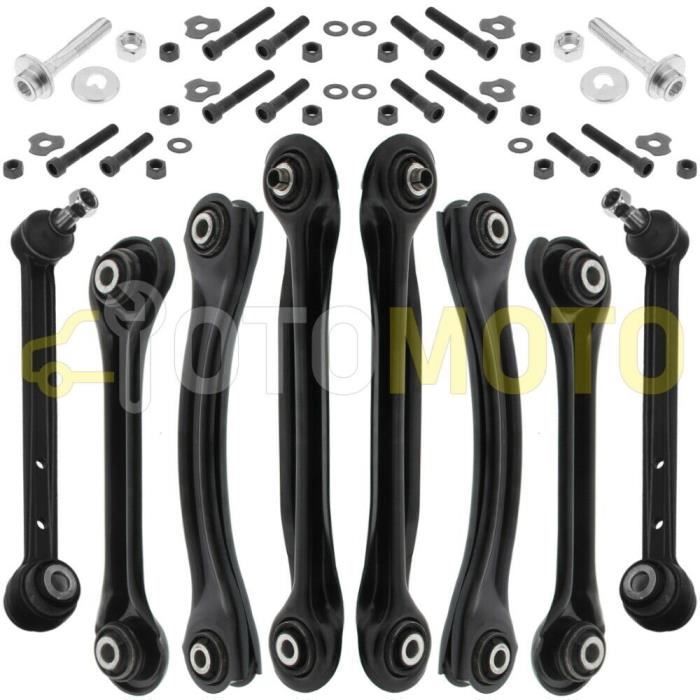 Kit bras de suspension arrière compatible MERCEDES BENZ W201 190 190D 190E composé de 8 pièces