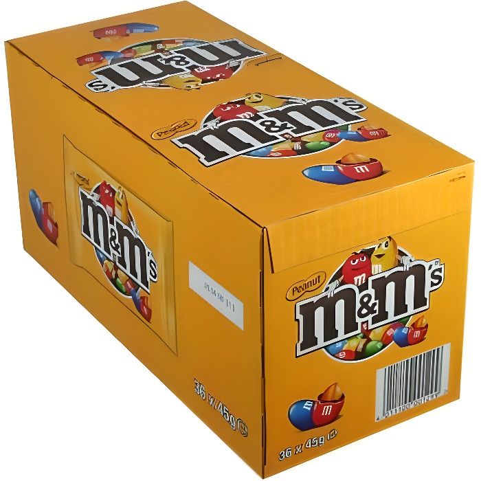 M&M'S Peanut Pack sachets de bonbons au chocolat au lait - 36x 45 g