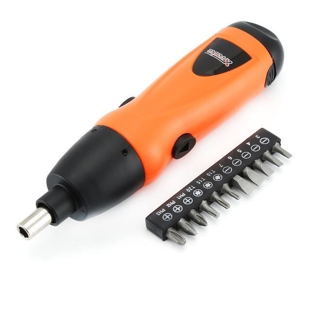 A1151 Kit de tournevis électrique sans fil x power 6V Mini tournevis électrique sans fil perceuse outils électriques interrupteur