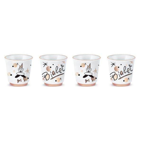 BIALETTI Set de 4 tasses bicchierini Rose Gold RSG010