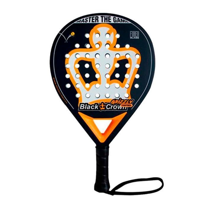Black Crown - Raquette de Padel Grizzly Control 2021 pour les Joueurs Professionnels Avancés, en Forme de Goutte d'eau