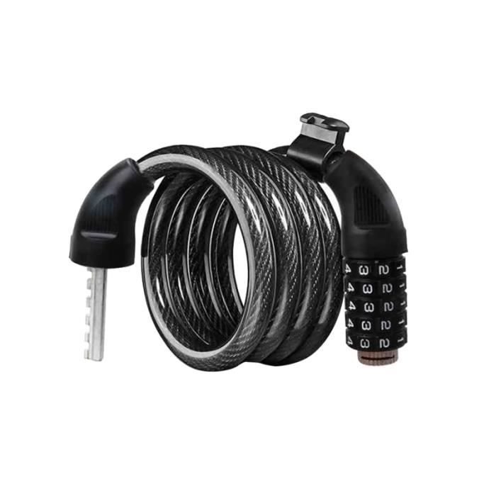 1 Pc 120cm combinaison vélo serrures de sécurité serrure de câble à chaîne pour Scooter vélos motos VTT ANTIVOL - BLOQUE ROUE