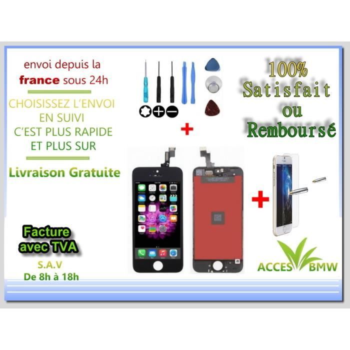 Ecran LCD & Vitre Tactile Pour iPhone SE A1723 Noir + Outils Et Film Offert