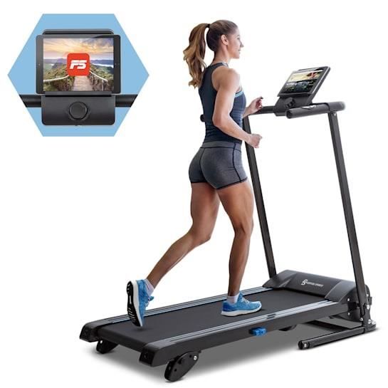 Capital Sports Pacemaker F60 - Tapis de course électrique pliable - puissance moteur 1 CH - connexion Bluetooth