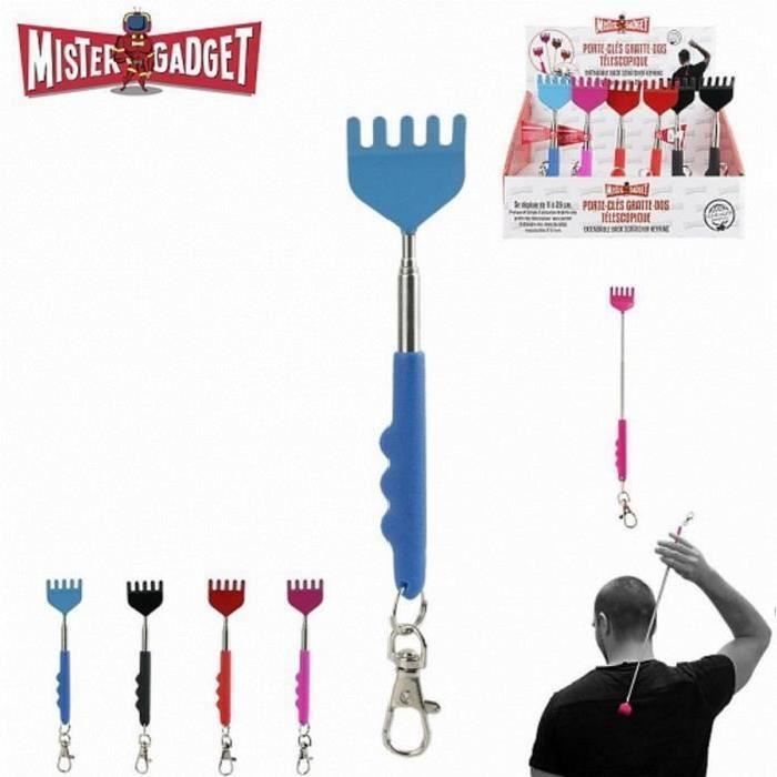 Porte Clés gratte dos telescopique 11,5 a 29 cm - Rateau Manche Mousse - 615