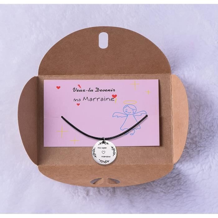 Bracelet Marraine,Cadeau pour Demande Marraine,Veux-tu Devenir ma Marraine?Annonce Naissance,Future Marraine,Demande Marraine