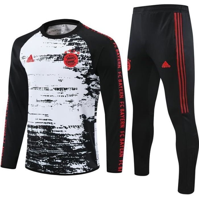 Maillot de Foot Bayern Munich - Maillot de Football Homme Enfants 2021 Ensemble Survêtements - Haut + Pantalon