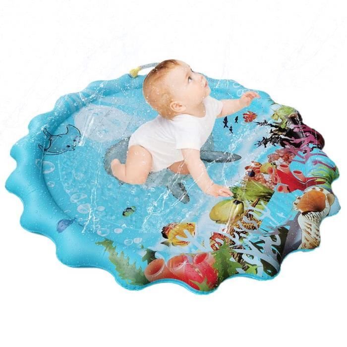 B: 100cmBaby Water Tapis de Jeu - Tapis De Refroidissement pour Chien Tapis Pulvérisateur d'eau Gym Gym Jouer Coussin De