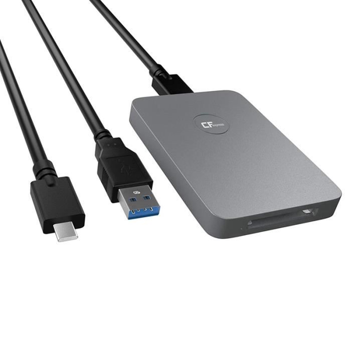 Lecteur de Carte CFexpress USB 3.1 Gen 2 10 Gbps Lecteur CFexpress Type B Adaptateur de Carte MéMoire CFexpress