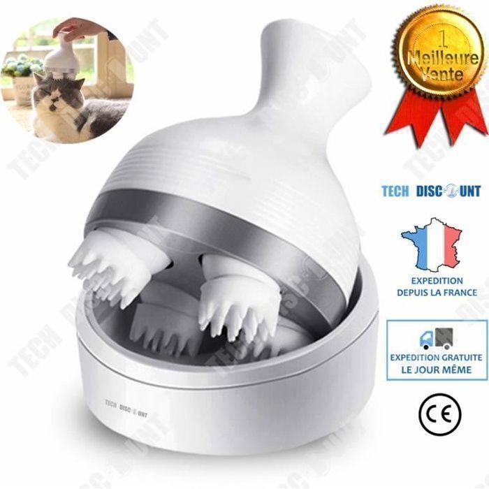 TD® Appareil de massage portatif tête cou épaule jambes automatique électrique rechargement USB hommes femme bien être cadeau zen