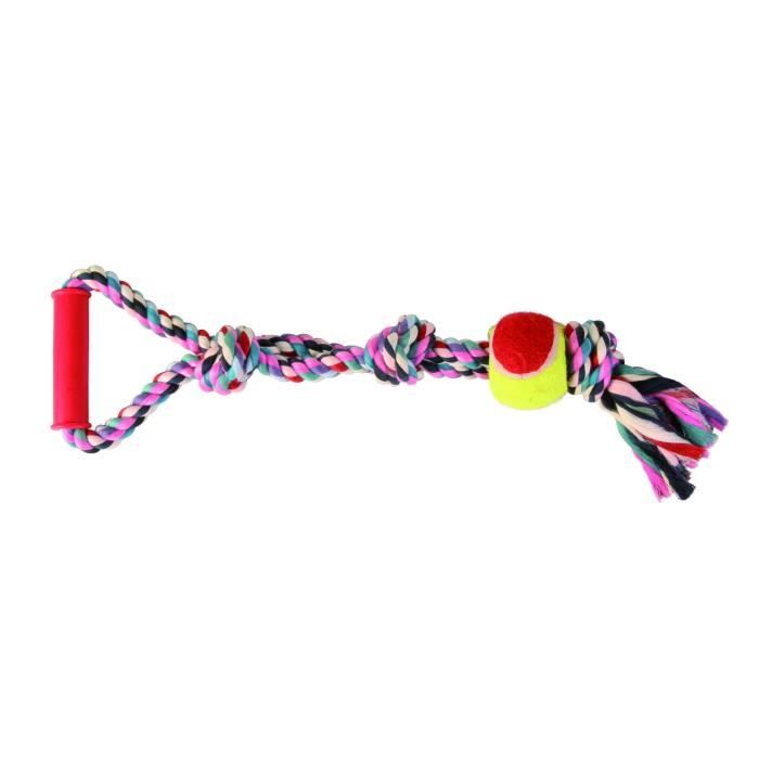 TRIXIE Balle de tennis sur une corde pour chien