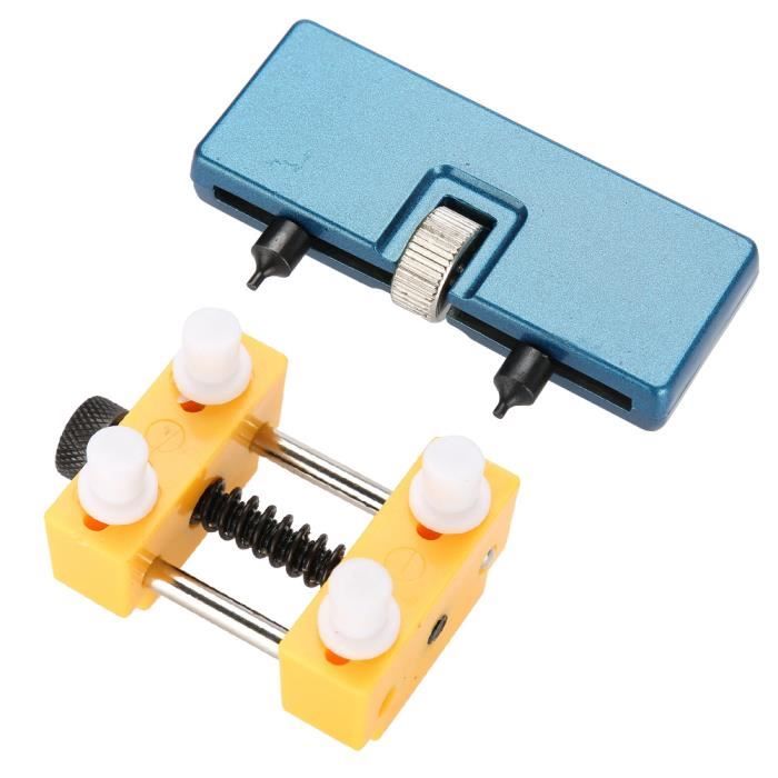 VINGVO Ouvre-boîtier arrière de montre Ensemble d'outils de réparation de montres professionnelles Ouvre-couvercle de boîtier