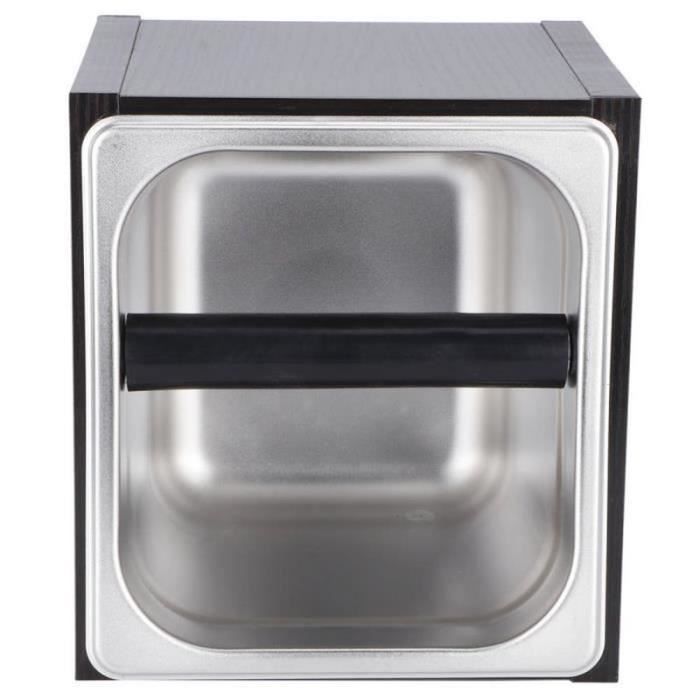GA39174 Boîte à café moulu Boîte à déchets en acier inoxydable pour bac à café en acier inoxydable pour café à domicile