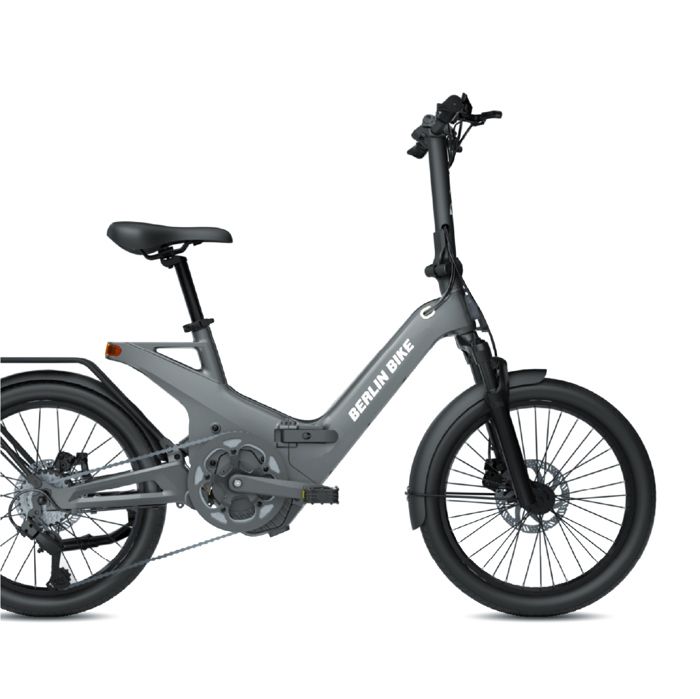 Velo electrique pliable BERLIN BIKE 2GO Pneus Kenda 20 x 1 95 gris mat
