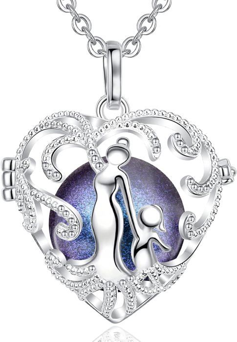 Collier Bola Grossesse – Arbre De Vie – Cadeau Future Maman – Chaînes Ajustables