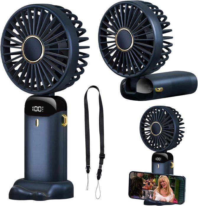 Ventilateur De Table Lucci Breeze Table Noir - 2 Vitesses, 35W, Débit D'air 864 M³/h
