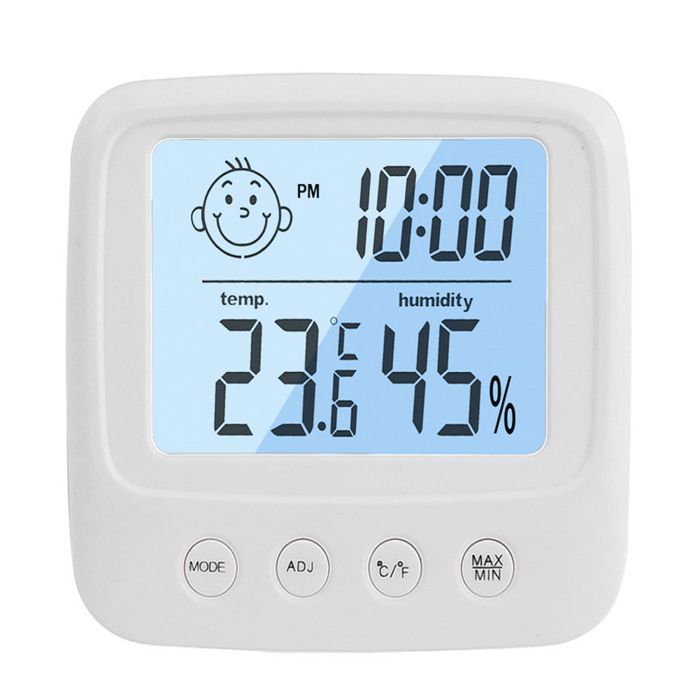 Comparer les prix de Horloge numrique dhumidit de la temprature intrieure grand thermomtre lectronique LCD hydromtre mtr Jardin piscine < Vêtement et a
