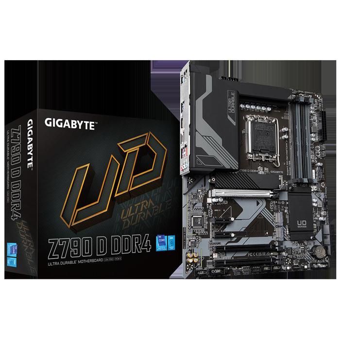 Carte mère GIGABYTE Z790 D DDR4 SDRAM Intel Z790 Socket LGA1700 4xDDR4 SDRAM 128GB ATX - Gigabyte