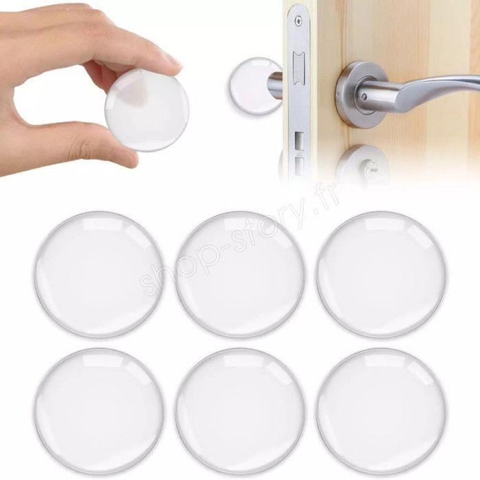 Lot de 12 porte butoirs en caoutchouc transparents Lot de 12 porte butoirs en caoutchouc transparents