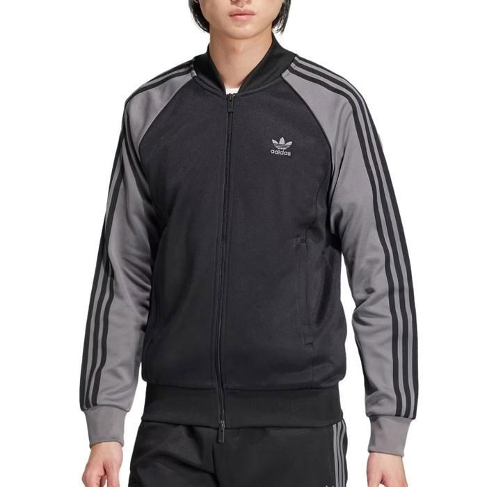 Veste Zippée Noire/Grise Homme Adidas IY9858 Noir Cdiscount Prêt