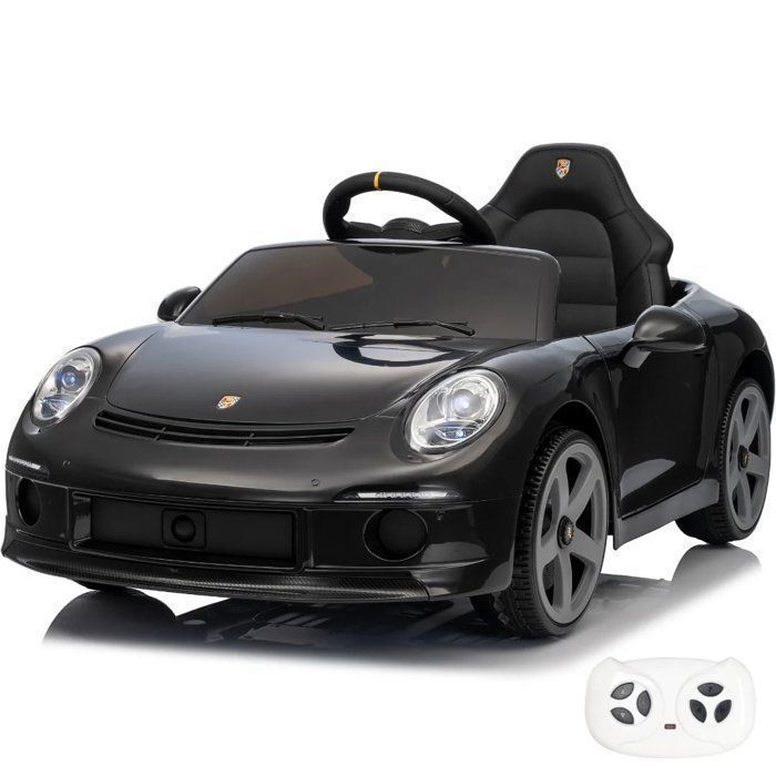 Ruf Gt - Voiture &Eacute;lectrique Pour Enfants 12v - 1 &Agrave; 5 Ans - Noir