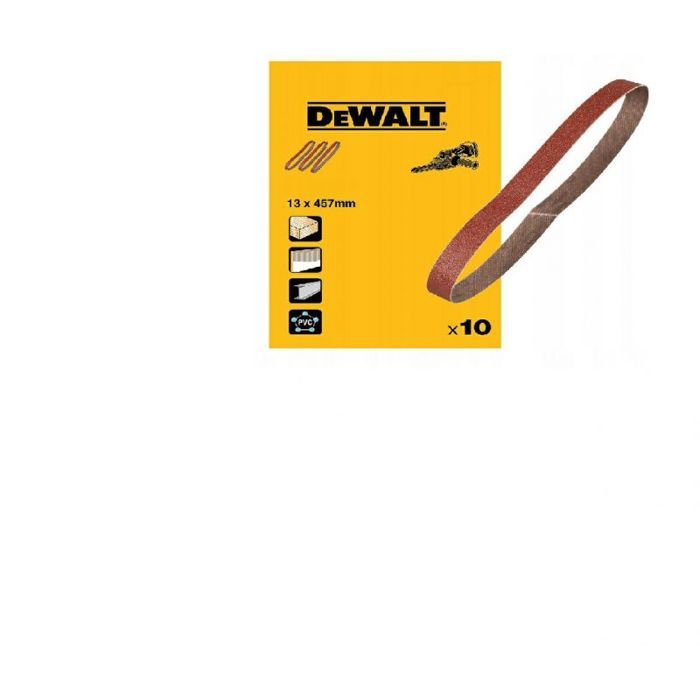 Bande abrasive Dewalt DT3606 QZ COURROIES SANDWICH 13 x 457 mm P120 / 10 pièces pour DCM200