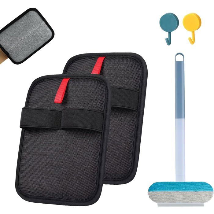 Comparer les prix de 2 Gant anti poils animauxGant poils animauxPoils Magnétiques pour enlever Les Poils danimaux de Compagnie （A） BROSSE