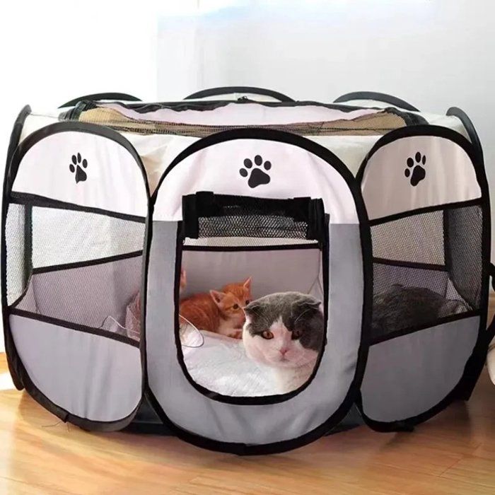 Comparer les prix de Niche pliable pour chat - Porte dentrée zippée - Cage pour chat - Pour intérieur et extérieur - Niche pour chien