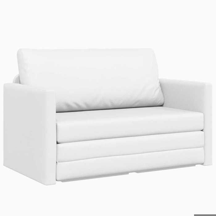 HSF®Lit banquette 2 places - Canapé/Lit de Repos Blanc 124 x 71 x 78 cm Cuir artificiel @EU266254