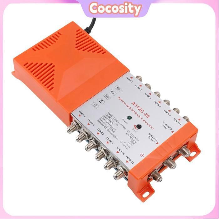 Amplificateur Distribution Antenne TV 8 Sorties - Neuf - Marque Générique