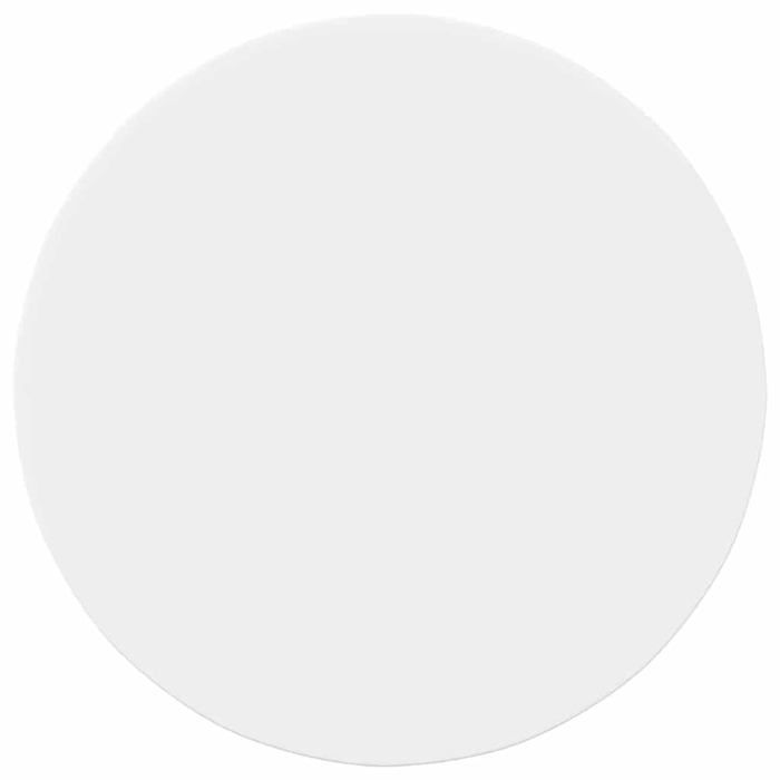 Plateau de table rond en bois dingénierie - vidaXL - 60x60x15 cm - Blanc - Résistant aux intempéries