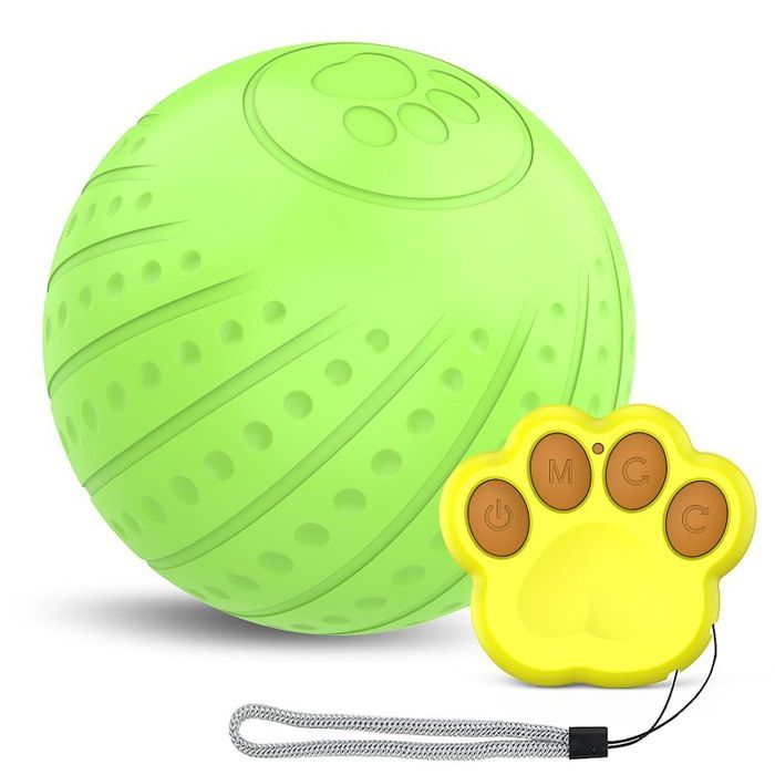 Balle interactive pour chien - Phoesky - Rebondissante - Électronique - Vibration automatique - Télécommande incluse