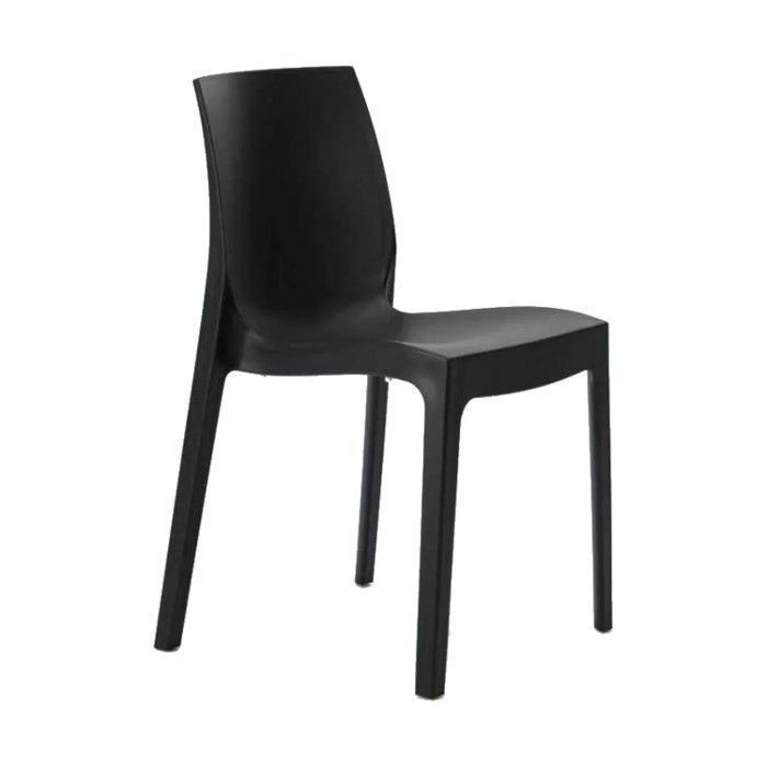 Chaise de Jardin Empilable Plastique Colorée Rome Grand Soleil pour Restaurant - Noir Chaise de Jardin Empilable Plastique Colorée Rome Grand Soleil pour Restaurant - Noir