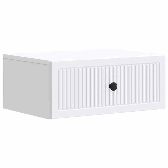 vidaXL Cabinet de chevet Blanc 49 x 345 x 20 cm Bois dingénierie 897935
