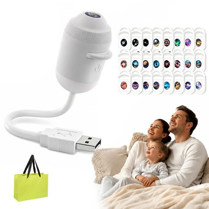Projecteur de ciel étoilé – Équipé de 24 lentilles – Interface USB – Idéal pour une utilisation en voiture et dans les chambres