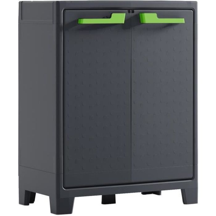 Keter Armoire de Rangement Basse Moby Gris Graphite 100 cm Casier Organisateur 434767 Keter Armoire de Rangement Basse Moby Gris Graphite 100 cm Casier Organisateur 434767