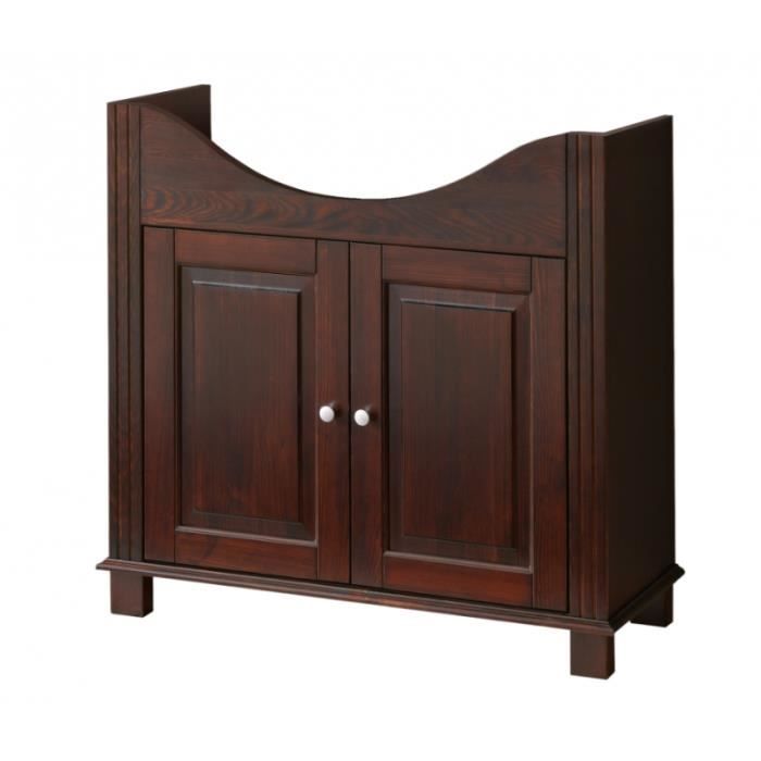 Meuble Sous Vasque 81 X 85 X 35 Cm Retro 81 Cm Marron Achat