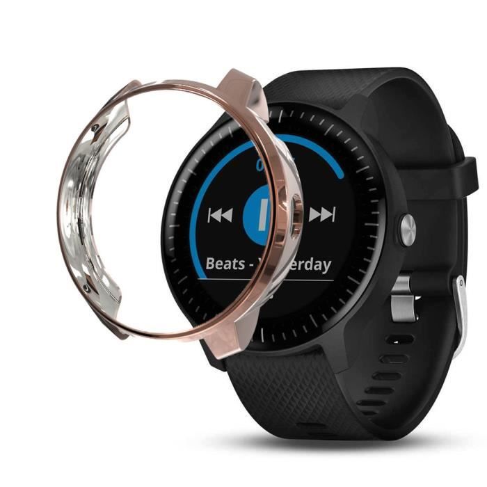 Or Rose Garmin Vivoactive 3 tui de protection pour cran de