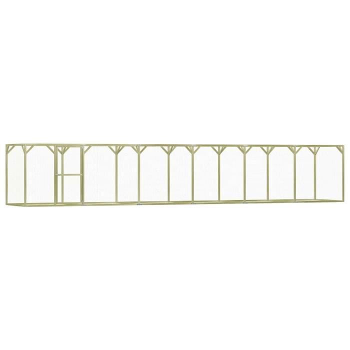 AKOZON Poulailler 15x9x15 m Pinède imprégnée - AKO7646491637801
