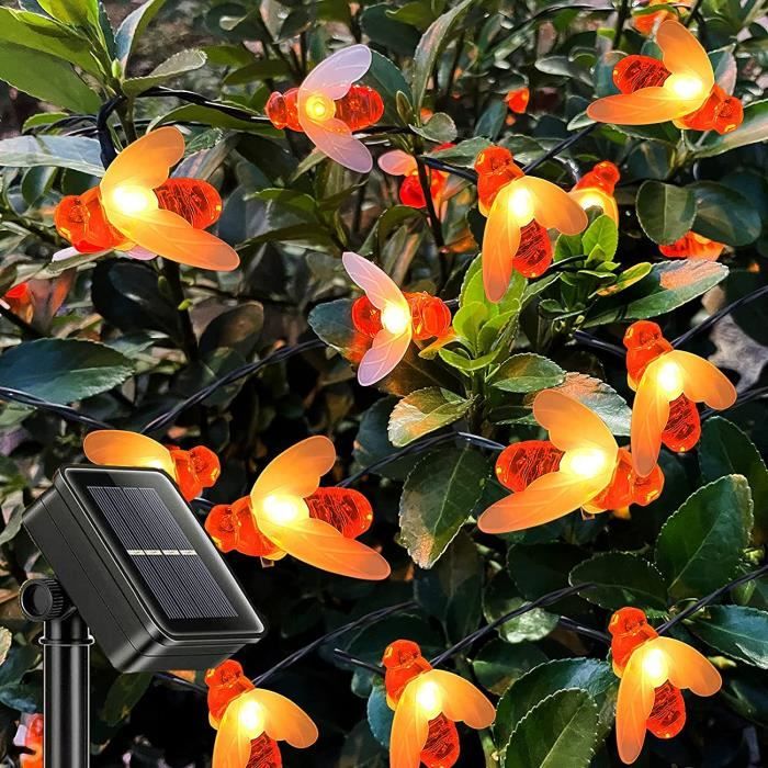 Guirlande Solaire Exterieur, 9M 60LEDs Guirlande Lumineuse Exterieure 8 Modes Ip65 Etanche Guirlande Lumineuse Exterieure Solaire Pour Jardin Cour Mariage Fete Decoration Blanc Chaud 87340920