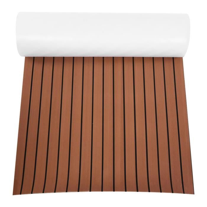 Feuille Mousse EVA Marine – 6 Mm – Autoadhésif – Teck Synthétique – SODIAL