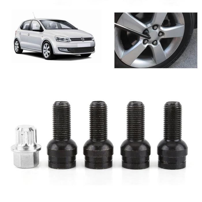 Antivol Boulons Roue Sphériques M14x1.5 35mm – Sécurité Jantes Mercedes VW Audi
