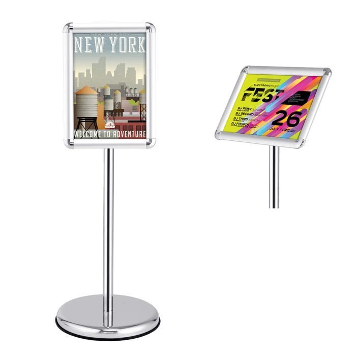 Support Rotatif Acrylique A5 - Idéal Pour Menus, Numéros De Table, étiquettes De Prix Et Affichage élégant (noir)
