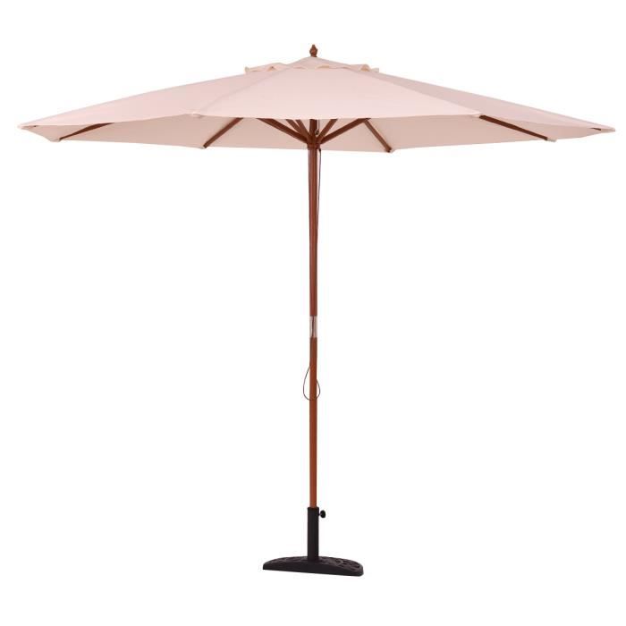 GIANTEX Tuinparasol voor buiten, 3 m, kantelbaar, 3 standen verstelbaar, uv-bescherming met lambrequin, 47 mm mast voor terras, balkon, strand, Donkergrijs, 300 CM X 253 CM
