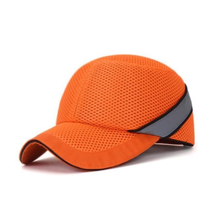 Orange - Casque de protection de sécurité au travail Casquette anti choc Coque intérieure dure Style chape