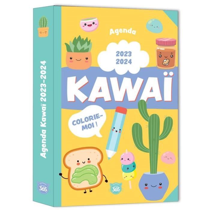 Agenda scolaire Kawai coloriemoi 20232024 Cdiscount BeauxArts et