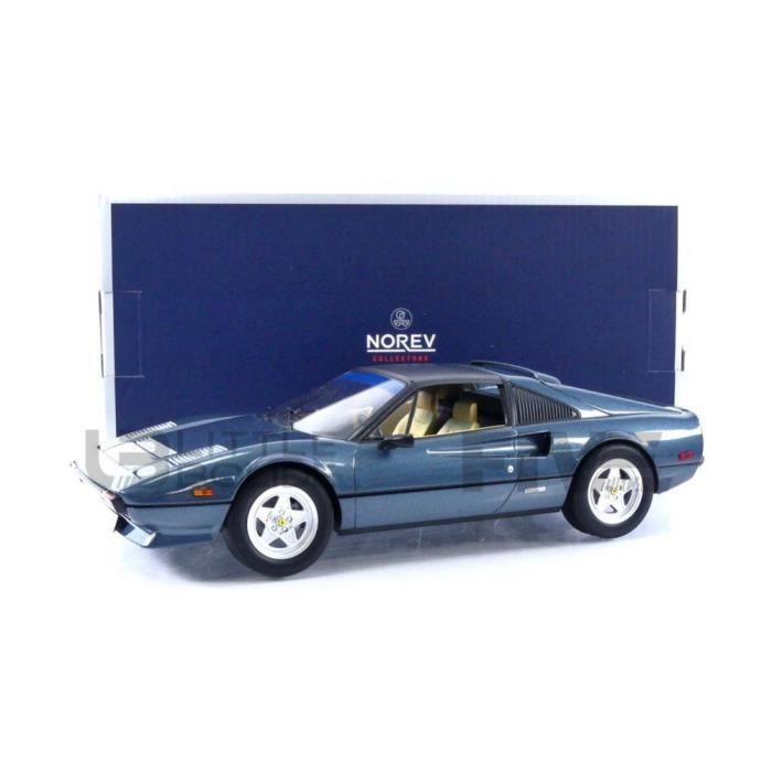 Voiture Miniature de Collection - NOREV 1/18 - FERRARI 308 GTS - European version 1982 - Metal Blue - 187933