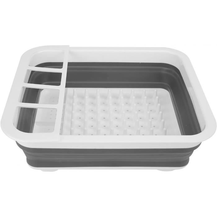Égouttoir à Vaisselle Pliable UNOLIGA - Bec Pivotant 360° - Pour Cuisine, Camping-car, Caravane