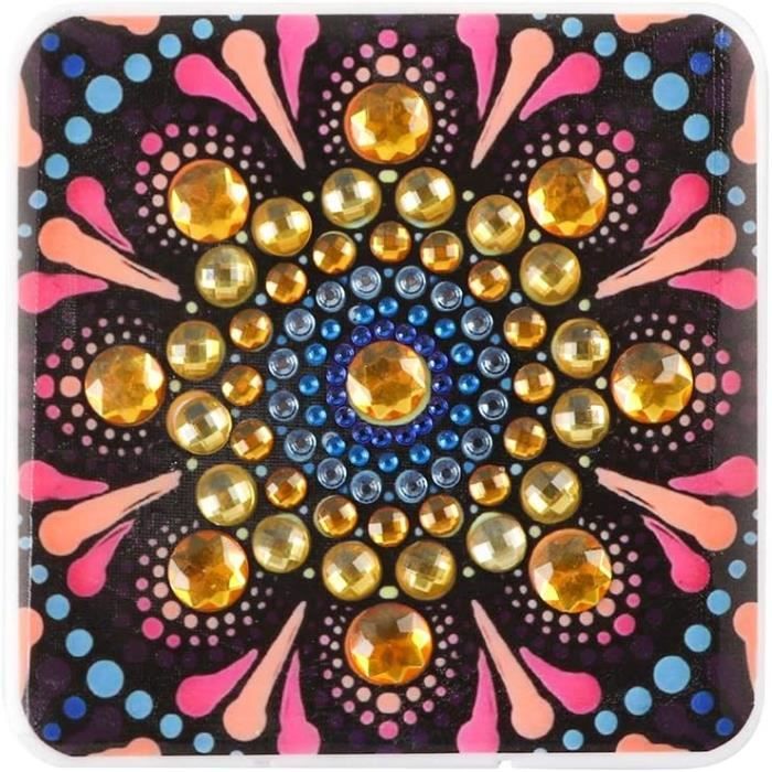 Kit De Pintura De Diamantes Reutilizable Learning Resources Jumbo | 500 Gemas Grandes Y 8 Tarjetas De Doble Cara | Para Niños De 5 Años | Incluye Herramienta Fácil De Usar | Multicolor